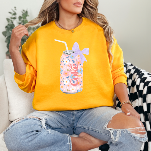 Coquette Diet Coke Can Sweatshirt
