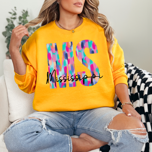 Abstract MS Mississippi Sweatshirt