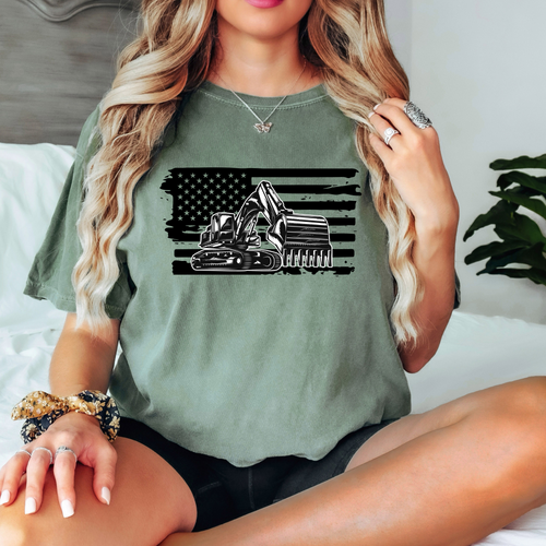 Excavator Flag T-Shirt